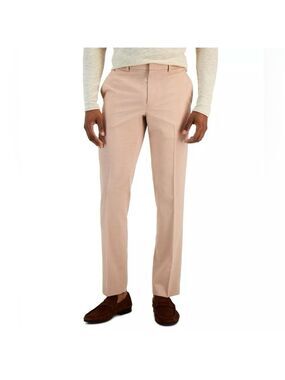 Perry Ellis Men's Salmon Flex Stretch Modern-Fit Classic Dress Pants 38Wx29L